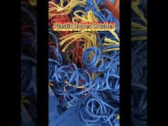 Θραυστήρας σχοινιών από πλαστικό HDPE PE βαρέως τύπου 200-500kg/h