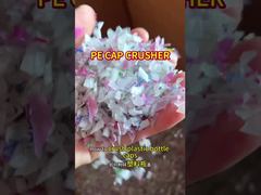 Πλαστικά καπάκια μπουκαλιών LDPE για πόσιμο νερό – 200-300kg/h Μικρής κλίμακας απορρίμματα πλαστικού σύνθλιψης