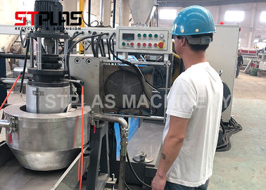 Διπλή γραμμή παραγωγής σβόλων σκηνικής τόρνευσης για τη συντριβή του υλικού απορρίματος μπουκαλιών