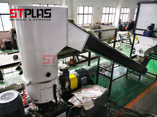 Η ταινία συμπιεστών τοποθετεί το πλαστικό Pelletizing σε σάκκο ο εξοπλισμός/η πλαστική μηχανή κοκκιοποίησης εξωθητών SS304 SJ100